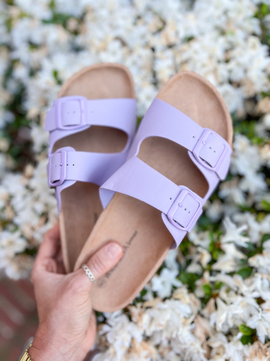 Audrey Lilac Sandals