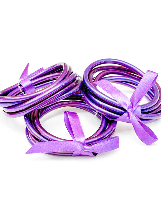 Purple Matte Bangles