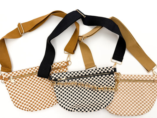 Westlyn Woven Checkered Bag