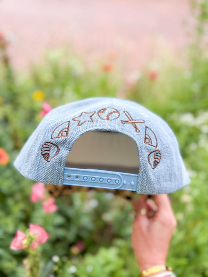 Baseball Mom Leopard Hat