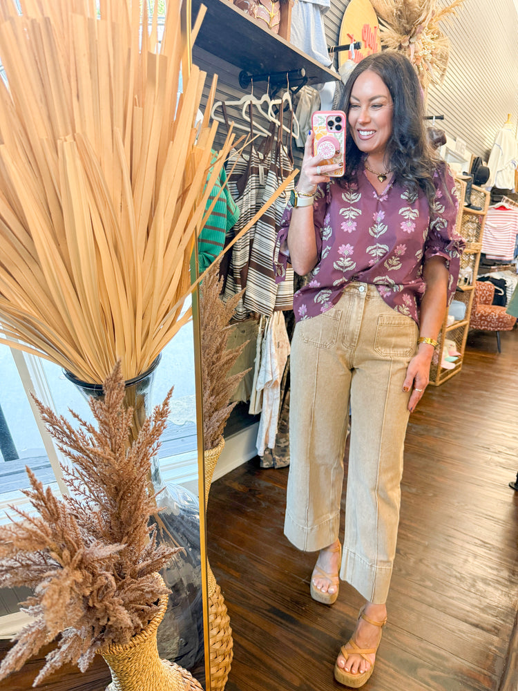 Molly Patterned Top