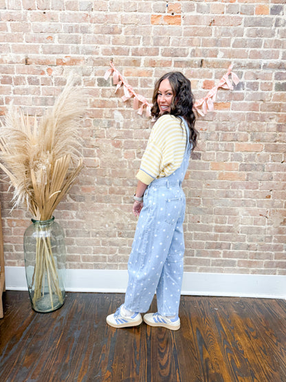 Etta Polka Dot Overalls