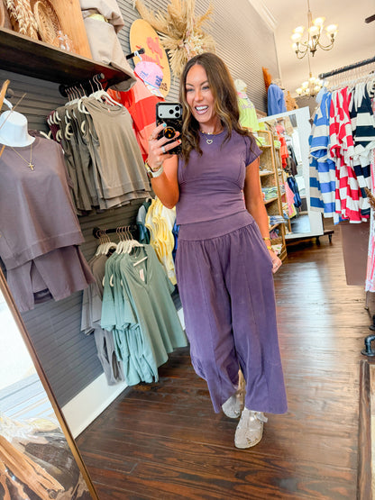 Brynn Mineral Wash Set-Plum