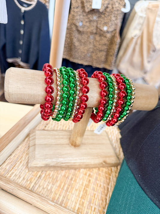 Beaded Christmas Bracelets
