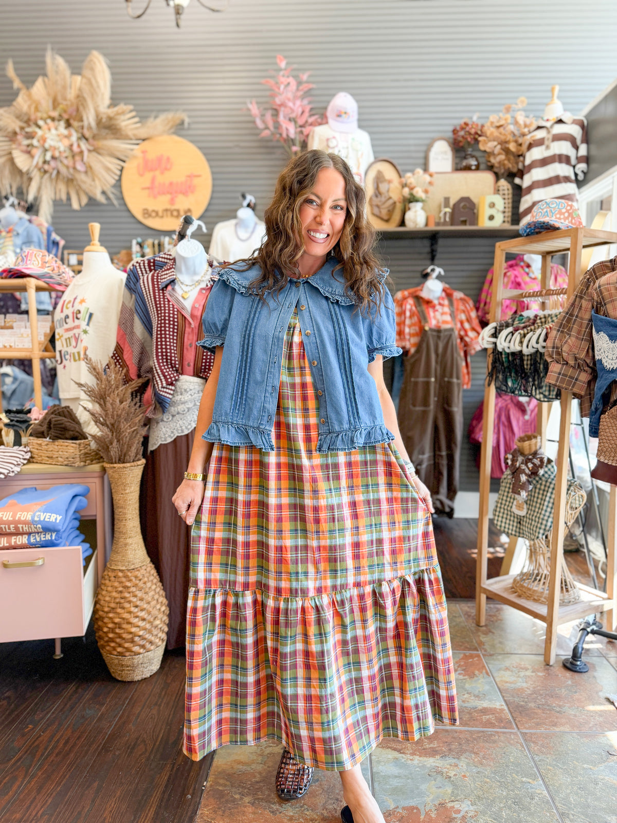Grace Plaid Dress