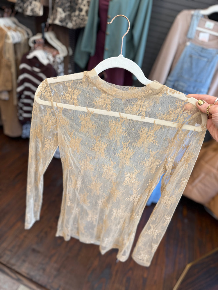 Rikki Lace Mesh Top