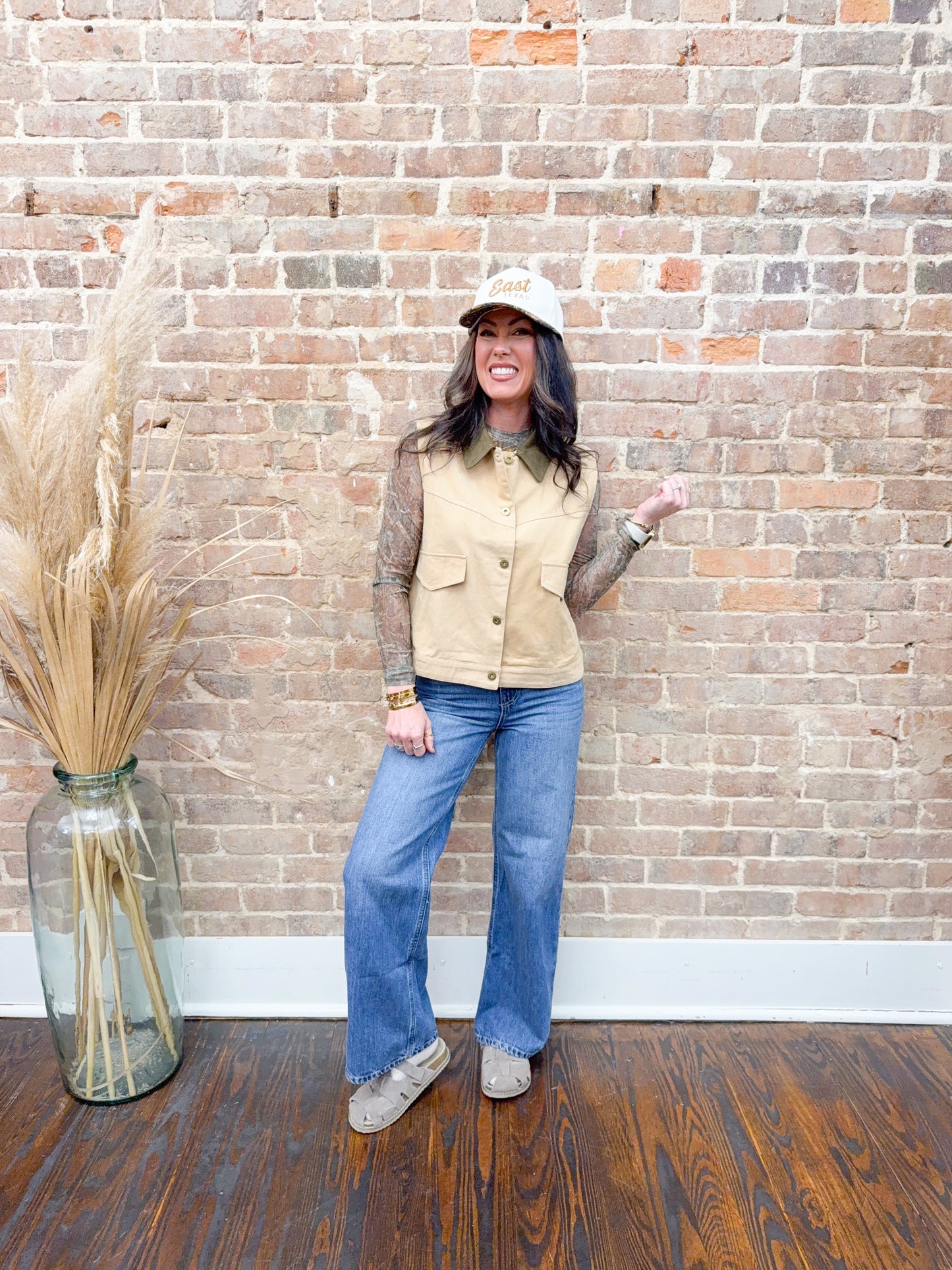 Winnie Barn Vest-Camel