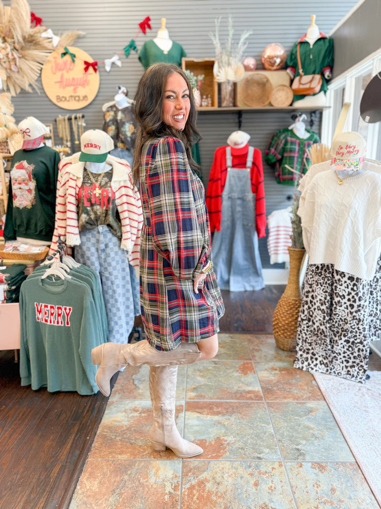 Merry Plaid Dress