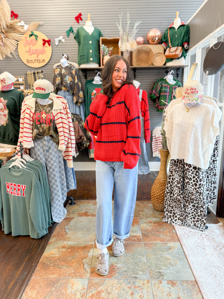 Brylee Oversized Striped Sweater