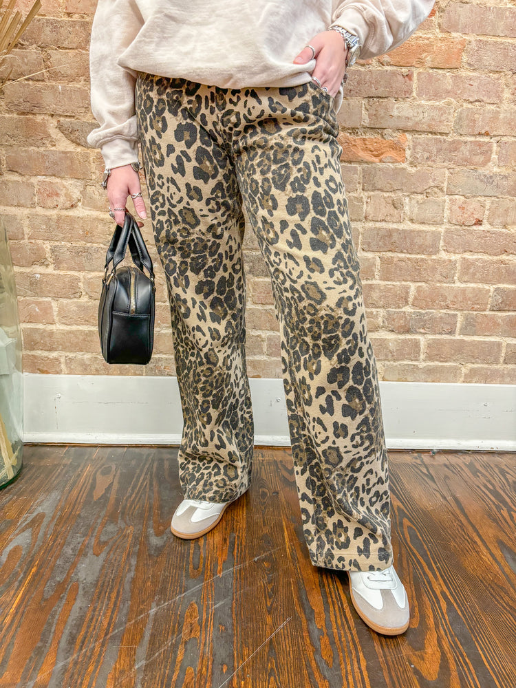 Mallie Leopard Jeans