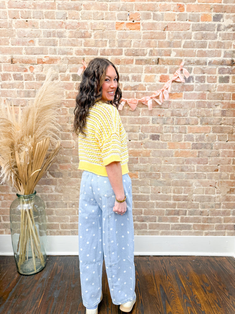 Briggs Polka Dot Barrel Jeans