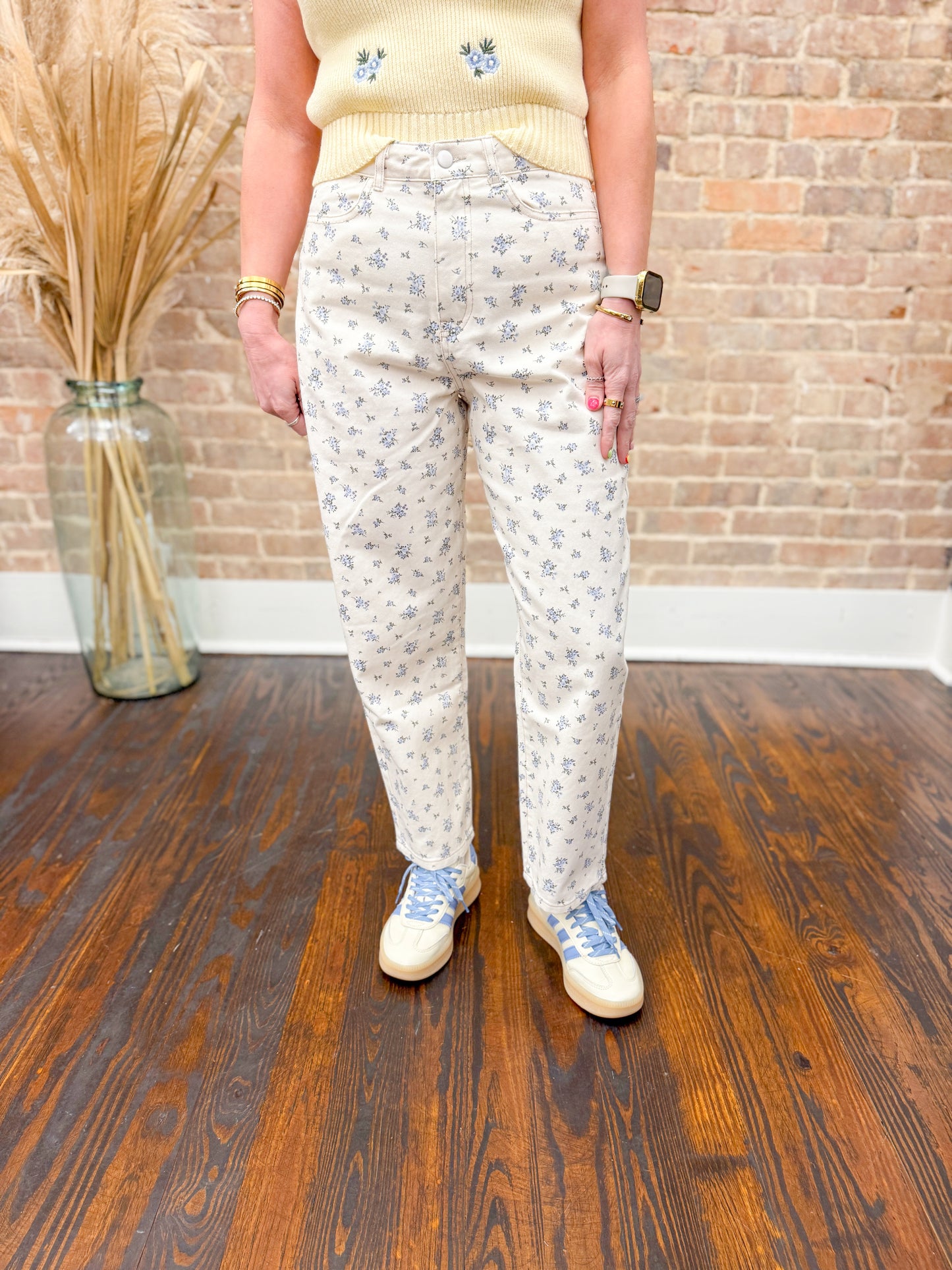 Emma Floral Jeans