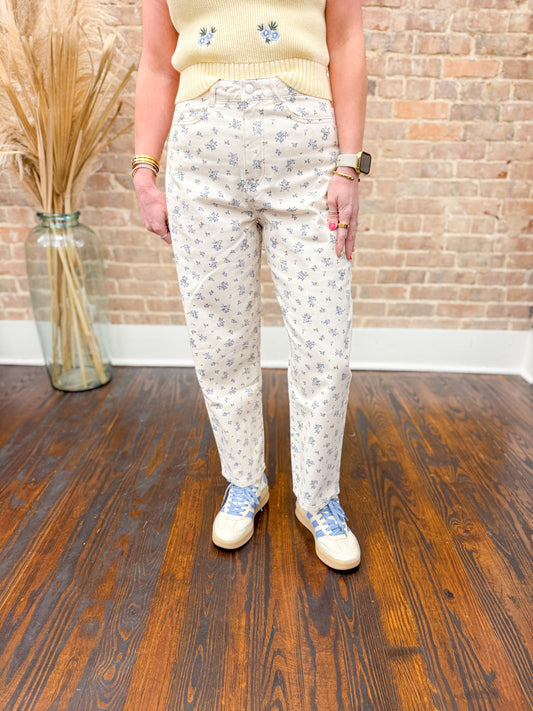 Emma Floral Jeans