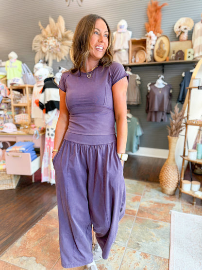 Brynn Mineral Wash Set-Plum