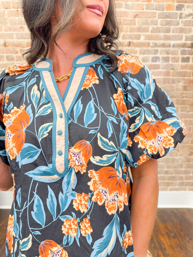 Blakely Bubble Sleeve Top