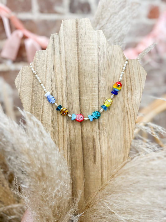 Beaded Fishie Necklace