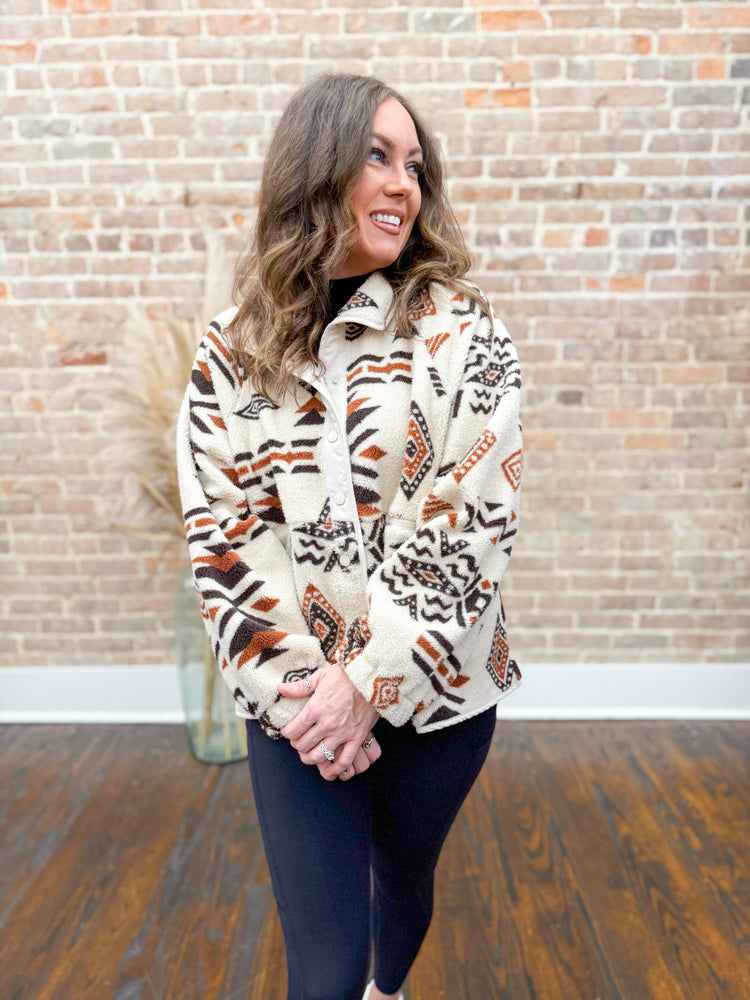 Hallie Aztec Fleece Jacket