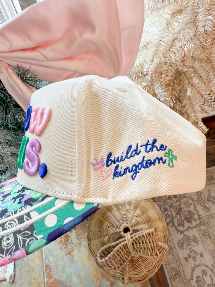 Patchwork Puff Embroidered Hats