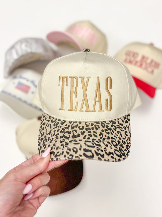 Leopard Texas Trucker Hat
