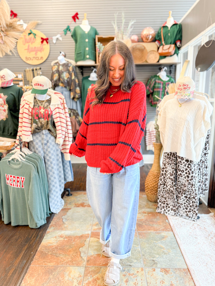 Brylee Oversized Striped Sweater