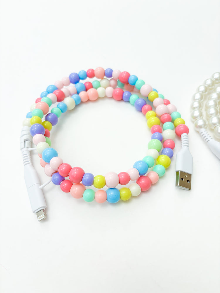 Multi-Color Beaded Phone Charger