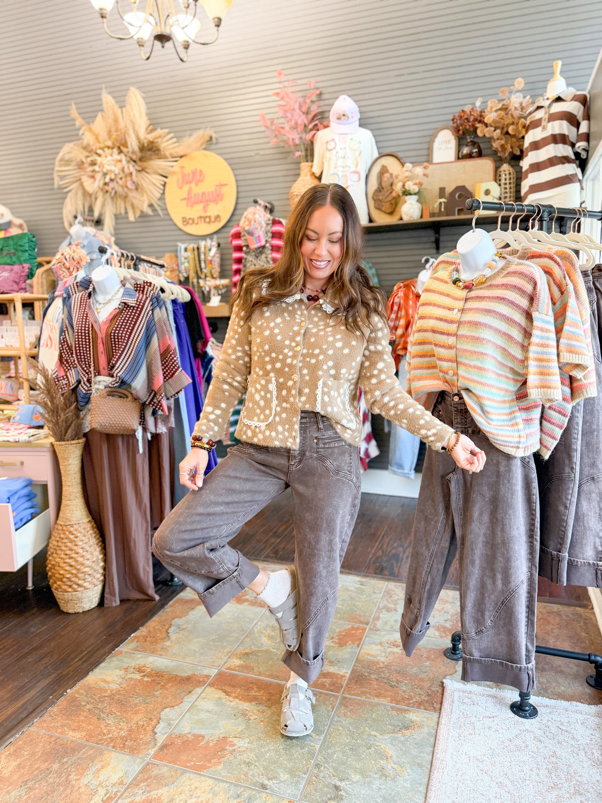 Deer To Dream Fawn Cardigan