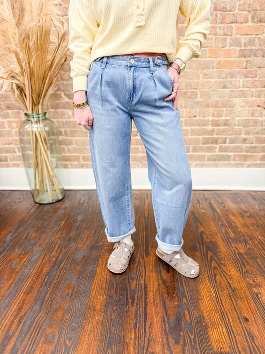Cash Barrel Leg Jeans