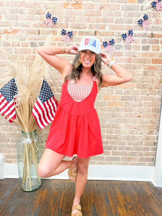 Ginny Gingham Sporty Dress