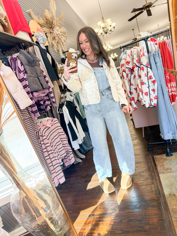 Maple Floral Jacket-Khaki