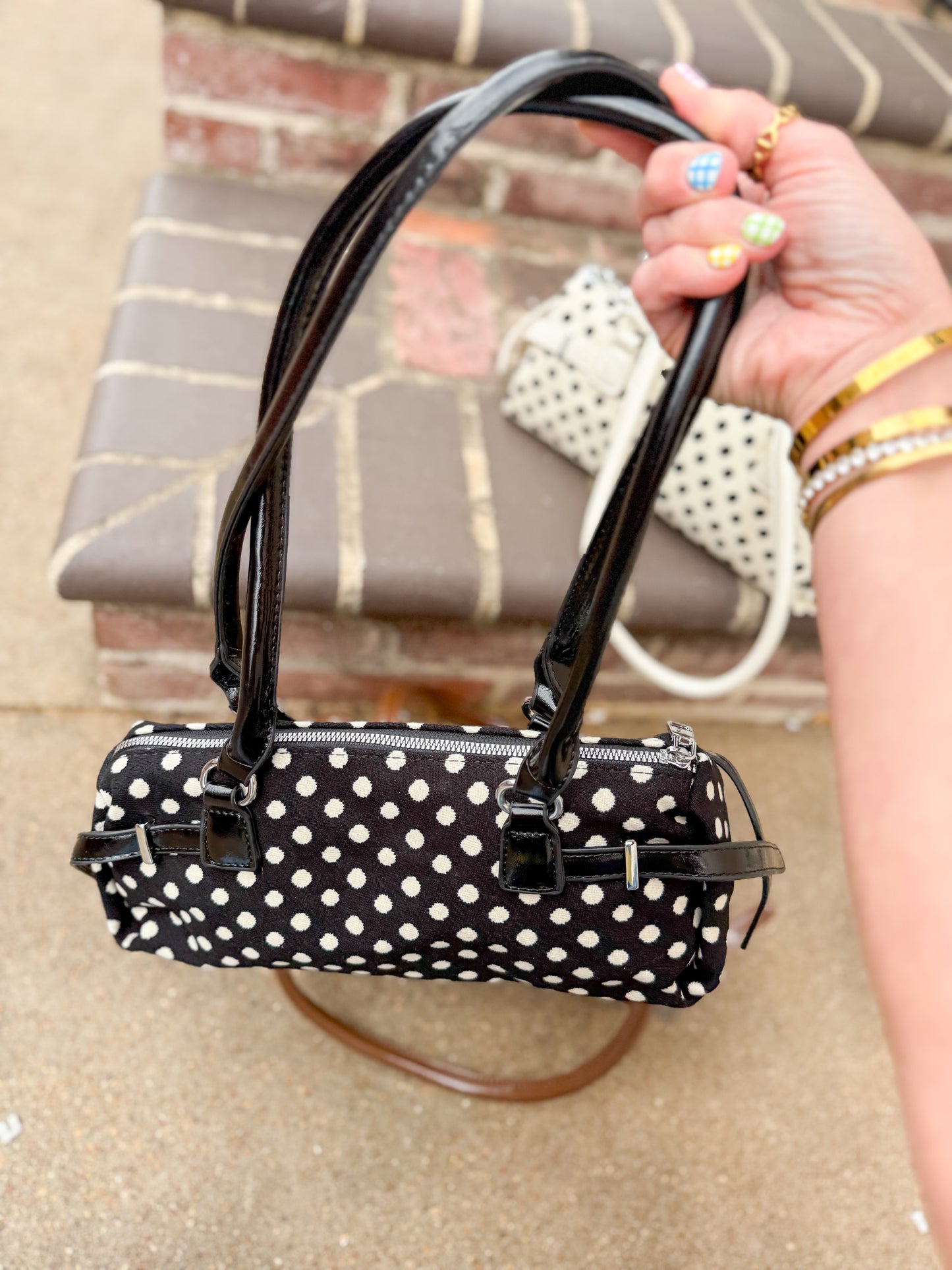Polka Dot Shoulder Bag