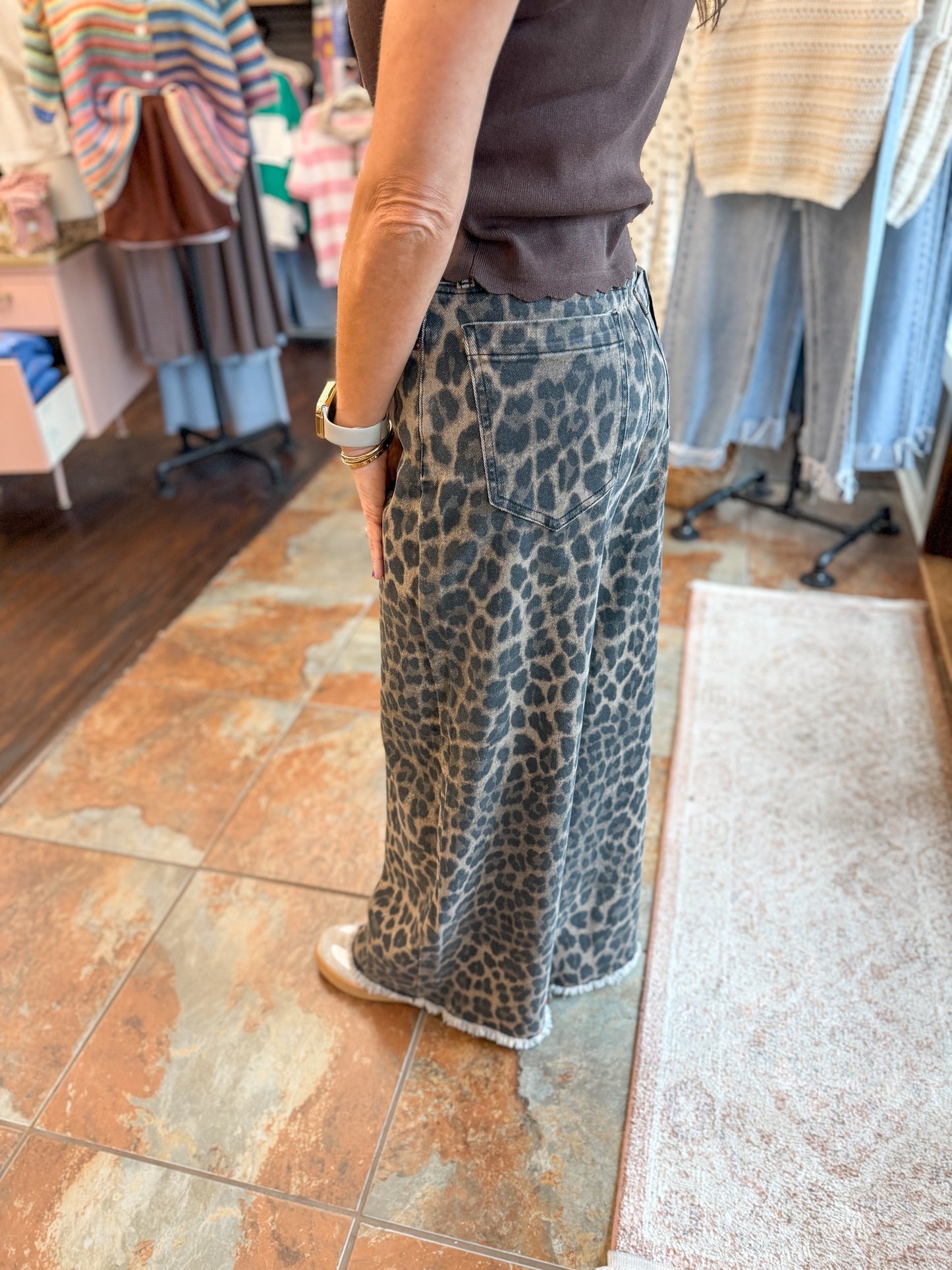 Lenny Leopard Jeans