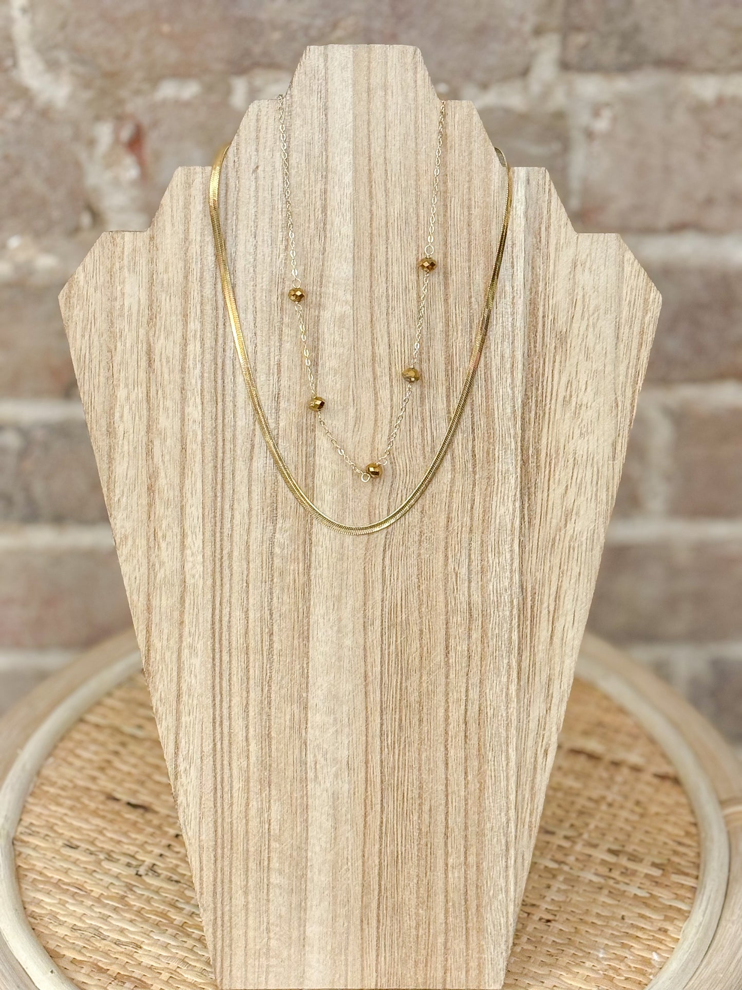 Dainty Layered Gold Necklace