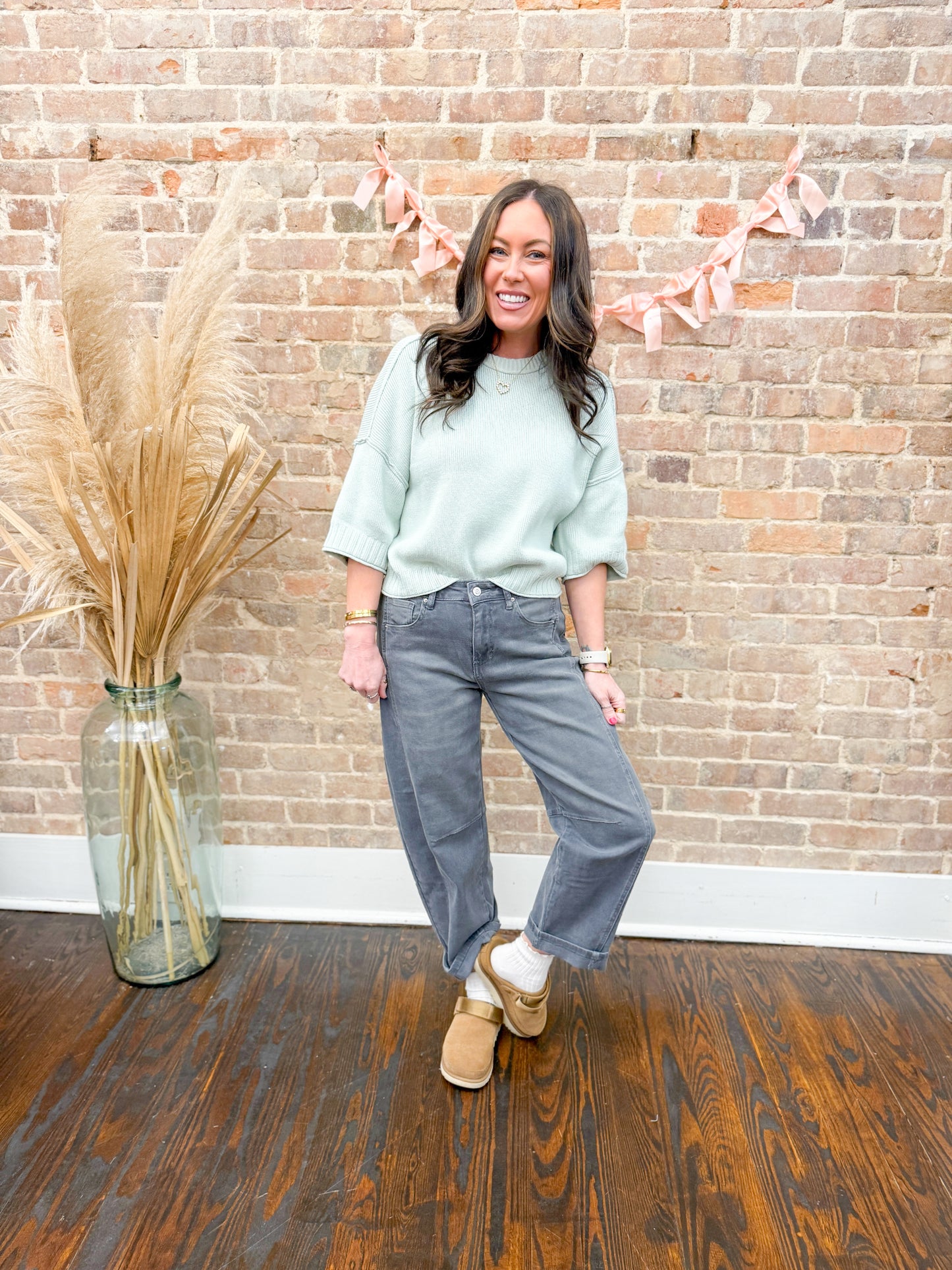 June Sweater-Mint