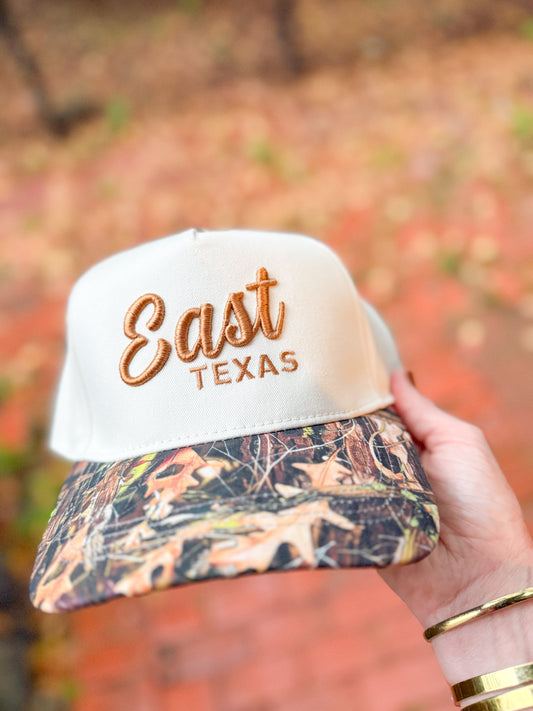 East Texas Twill/Camo Hat-Camel