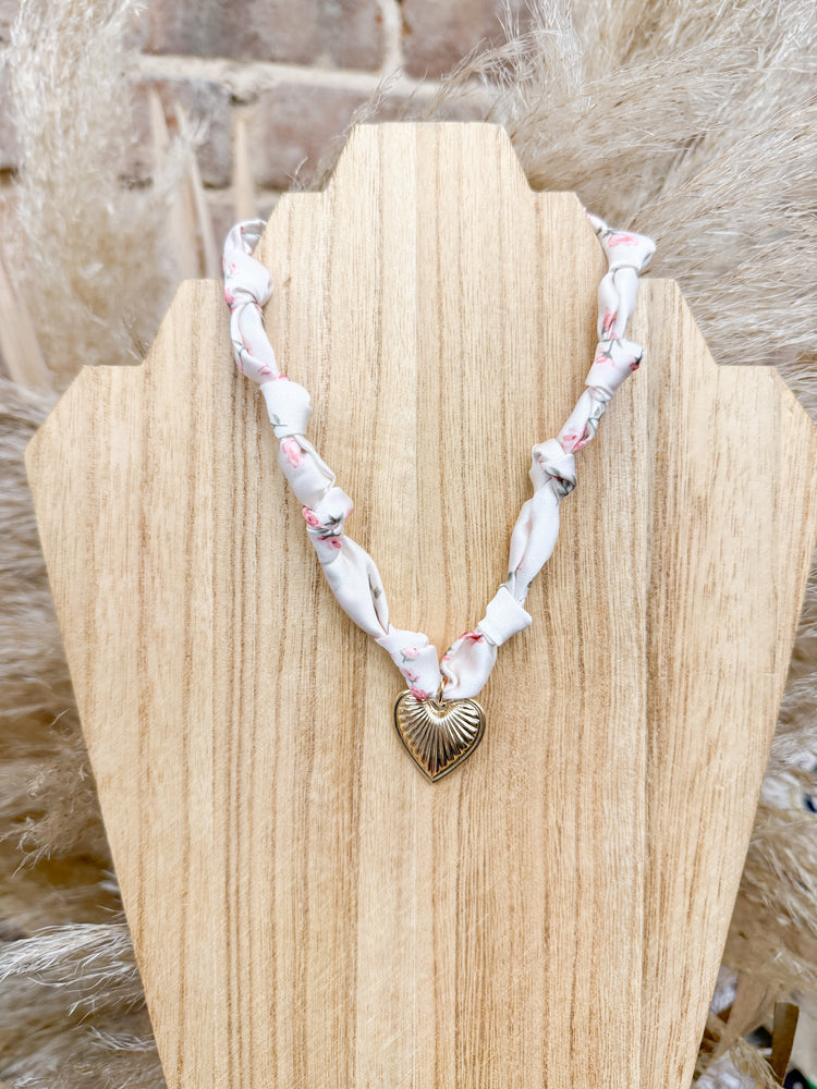 Floral Scarf Necklaces