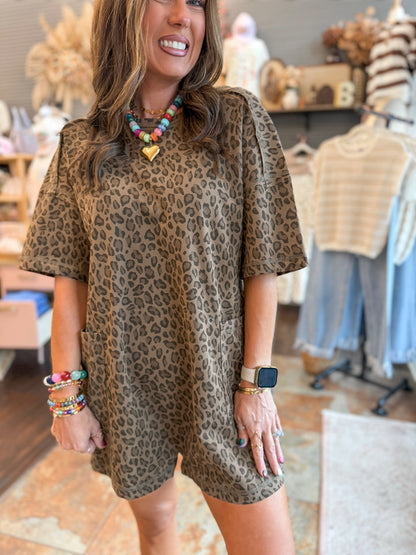 Andie Leopard Romper