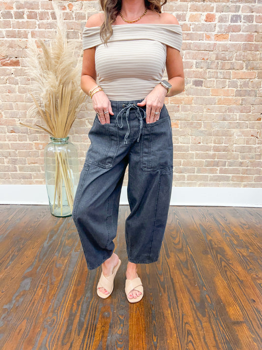 Lacie Washed Utility Balloon Pants