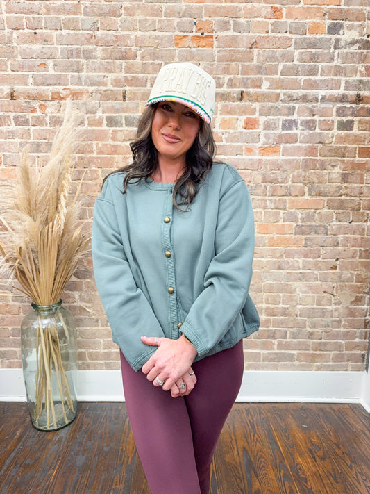 Lyla Gold Button Cardigan