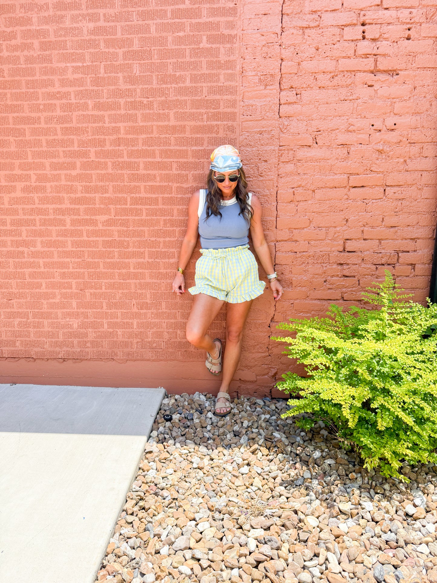 Blair Contrast Tank - Blue
