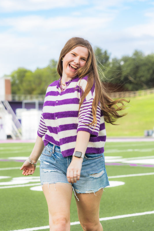 Emory Striped Cardigan
