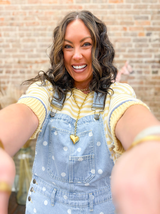 Baylor Striped Top-Butter Yellow