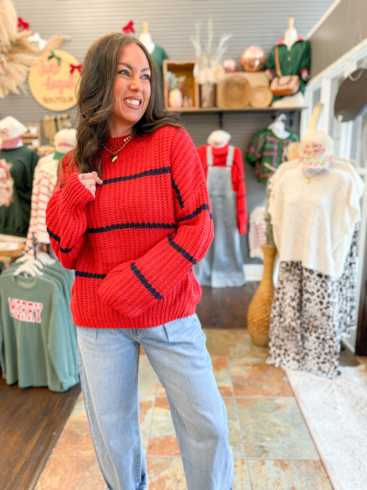 Brylee Oversized Striped Sweater