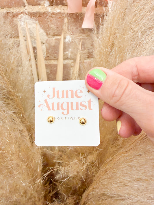 Non Tarnish Tiny Circle Stud