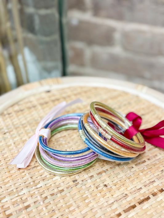 Multi-Color Glitter Bangles