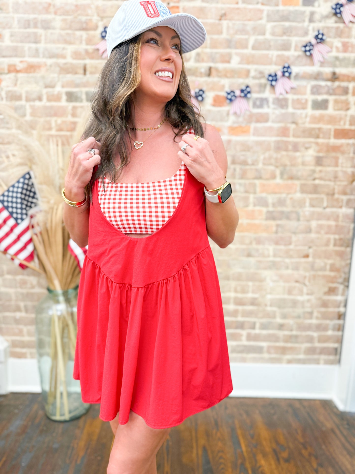 Ginny Gingham Sporty Dress
