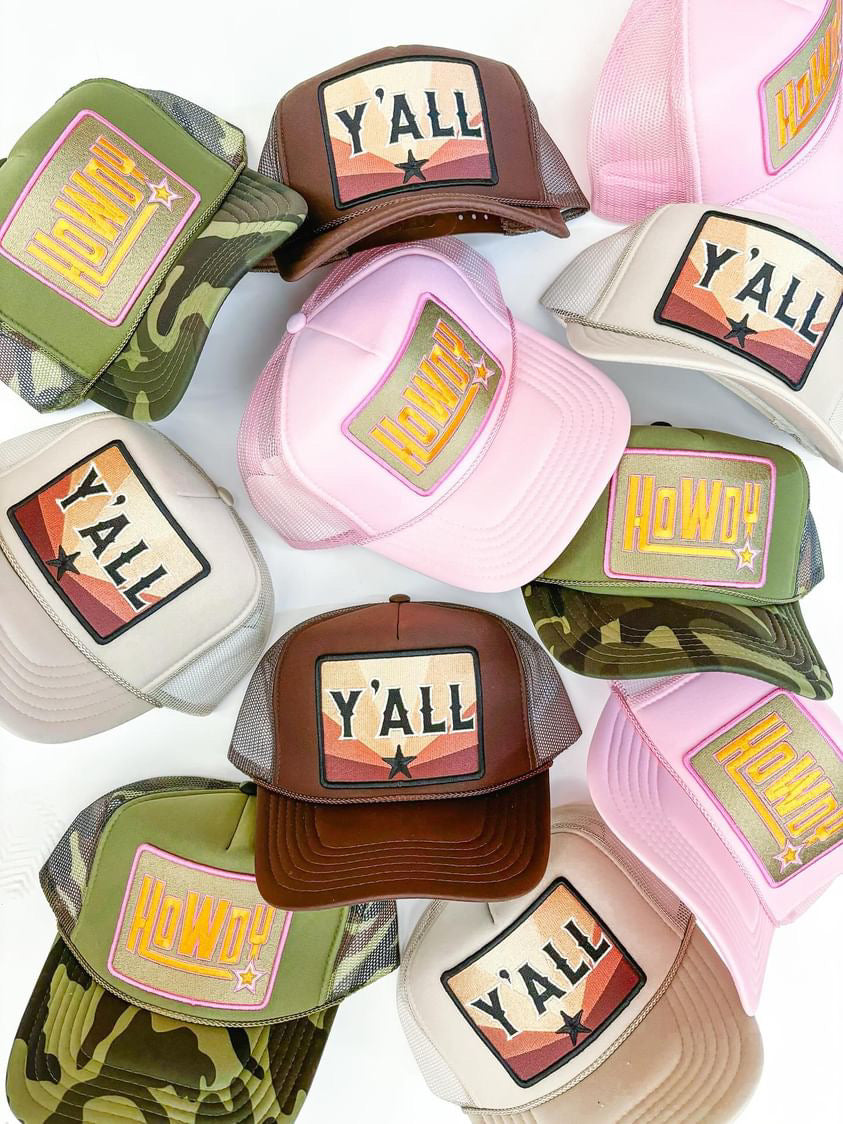 Y'all Trucker Hat-Hickory