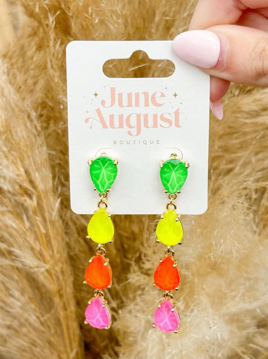 Neon Drop Earrings