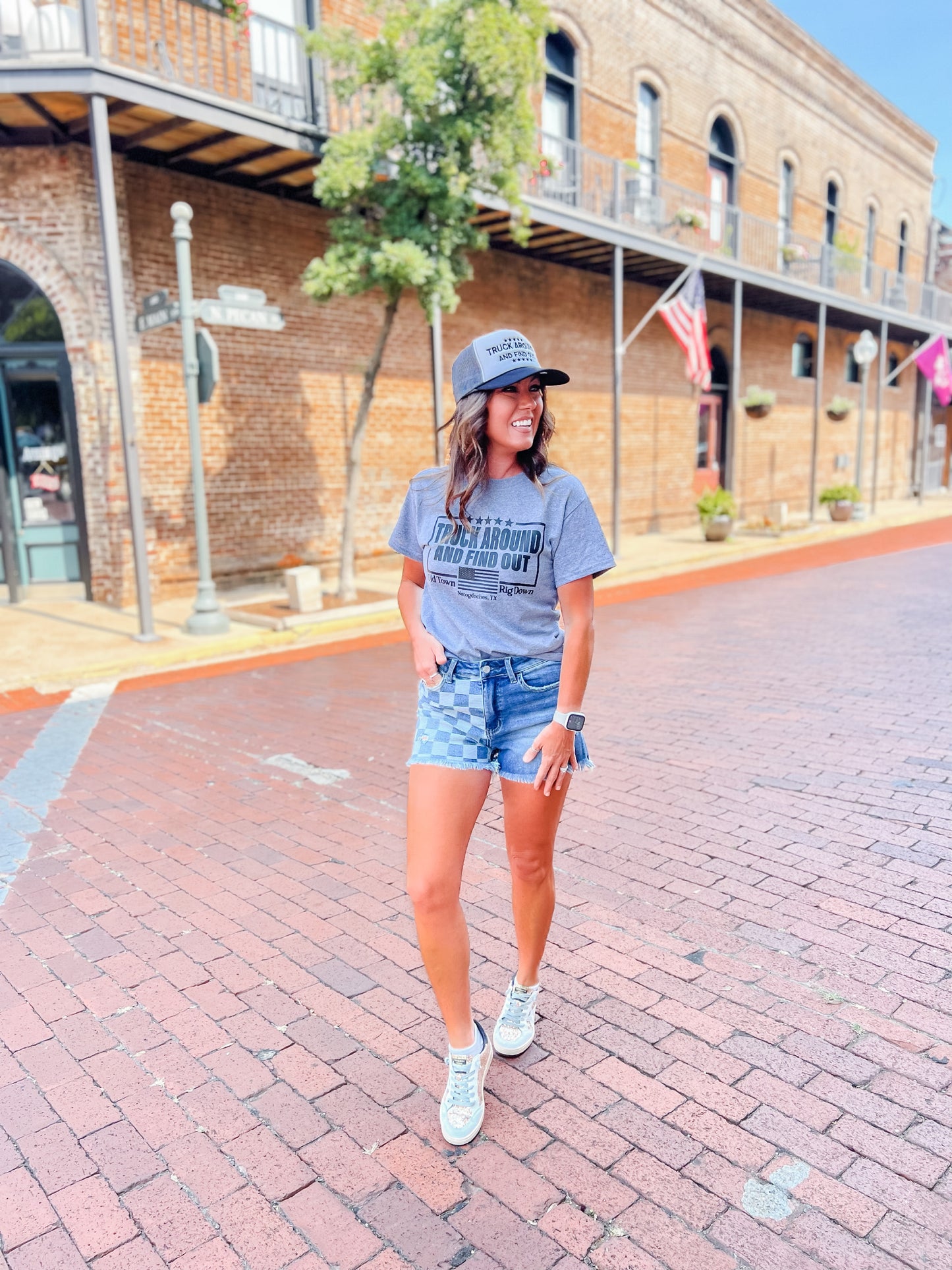 Truck Around & Find Out T-Shirt-Grey