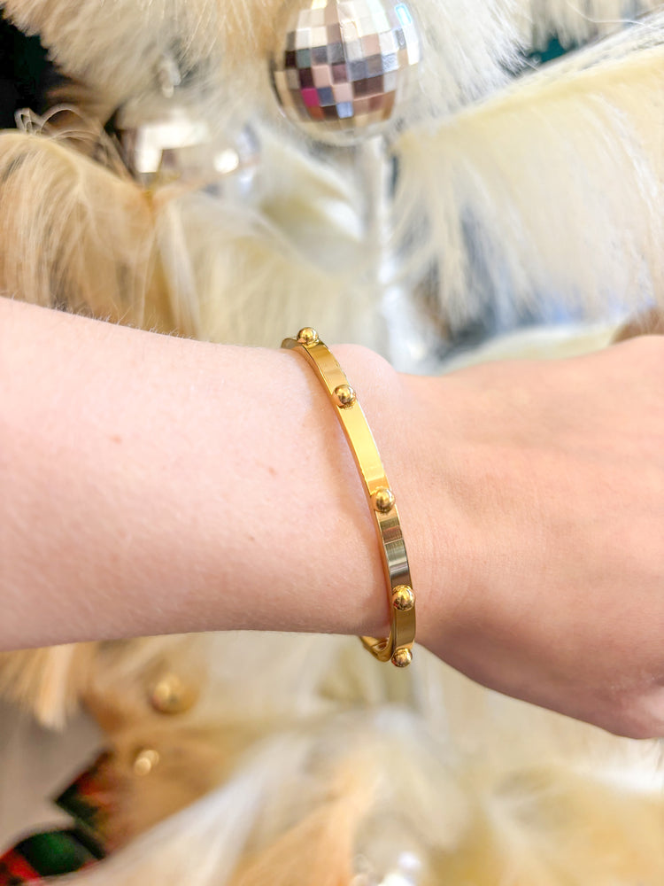 Gold Studded Bangle