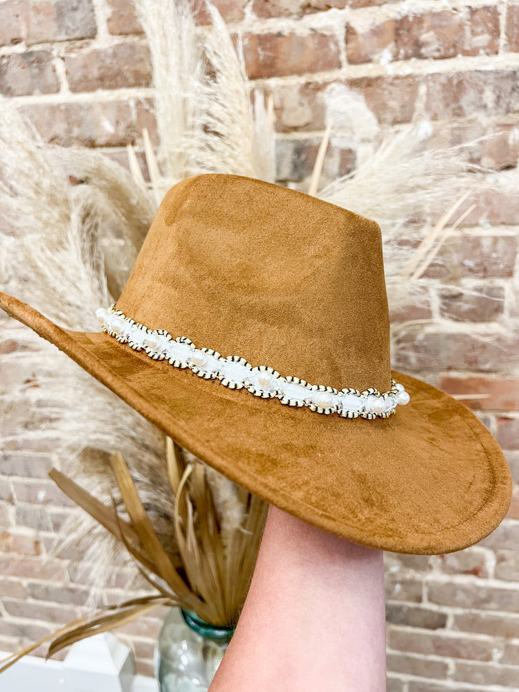 Pearl Banded Felt Western Hats